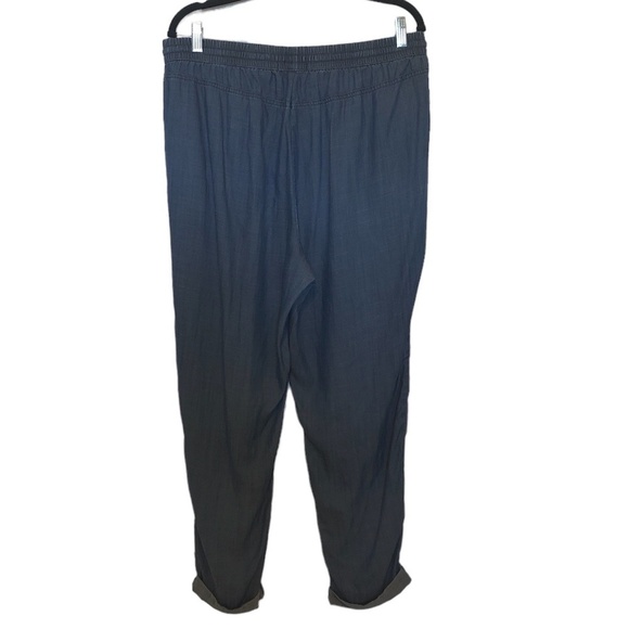 ELLEN TRACY Pants Women's Size Large Blue 100% Tencel/Lyocell Pull-On - Picture 3 of 14
